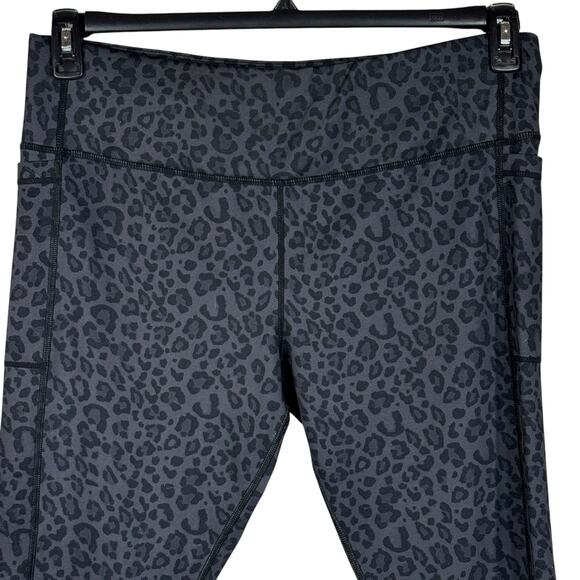 Athlux XX-Large Ankle Leggings Leopard Print Pockets Drawstring Elastic Waist - Picture 2 of 10